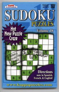 Sudoku Puzzles Volume 18 117 Games Kappa Books