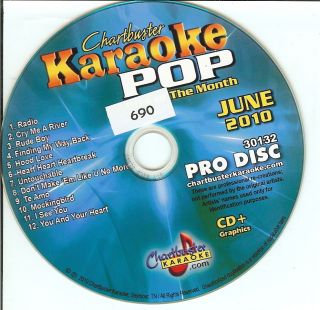 690 Karaoke CDG Chartbuster Pop Hits Jun 2010