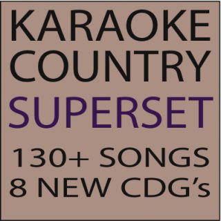 Eight Awesome Karaoke Country CDG Collection 130 Songs