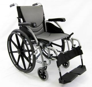 18 Seat Width Karman Ergonomic Ultra Lightweight Wheelchair s 115 Mag