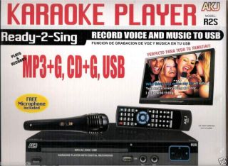 R2S Karaoke G VCD CDG USB Fast Load Player 1600 Songs