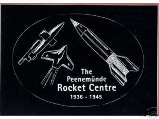 Sticker Decal The Peenemuende Rocket Center 1936 1945 WWII V1 V2 HO IX