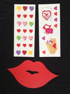 Valentines Hearts Stickers Die Cut Lot Acid Free Mrs Grossman Creative