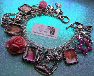 Katie Price Jordan Pink Glamour Charm Bracelet