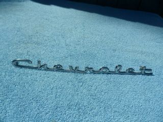 1957 Chevy Script Trim Emblem