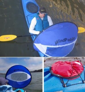 Windpaddle 42 Adventure Downwind Popup Canoe Kayak Sail Blue