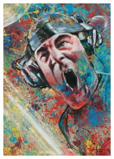 Keith Moon drummer of THE WHO Low collectable print #4/250 of tnoll