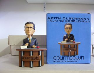 Keith Olbermann Talking Bobble Bobblehead MSNBC Promo