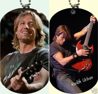 Keith Urban Dog Tag with Beaded Chain