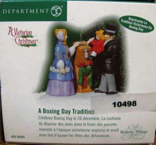 10498 Dept 56 Dickens Village A Boxing Day Tradition Retired 2006
