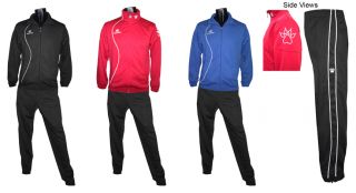 Kelme Garra Soccer Training Warm up Set Jacket Red Pants Black Size A