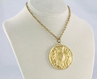Kenneth Jay Lane Coin Necklace Couture Collection
