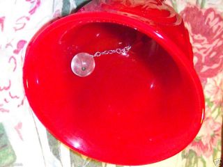 Fenton Glass Carnival Glass Bicentennial Red Eagle Bell Nice