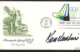 PGA Ken Venturi Signed FDC Open Golf Masters