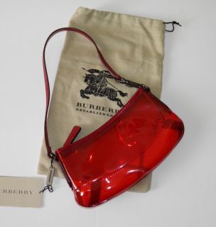  London Military Red Clear Mini Kensit Shoulder Sling Bag Handbag