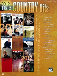 2012 Greatest Country Hits Piano Vocal Guitar Diagrams 168 Pages