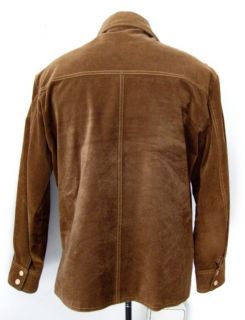 Vtg 70s Brown Velvet western Leisure Pimp Jacket Coat L