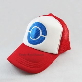 New Pokemon Ash Ketchum Costume Cosplay Cap Hat