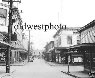 Ketchikan Alaska Front Street 1930s reproduced Photo