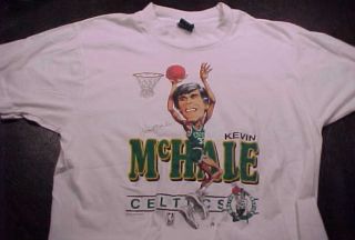 Vintage Kevin McHale Boston Celtics Caricature Large T Shirt