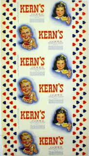 Old Bread Wrapper Kerns Boy and Girl Bristol Virginia Knoxville