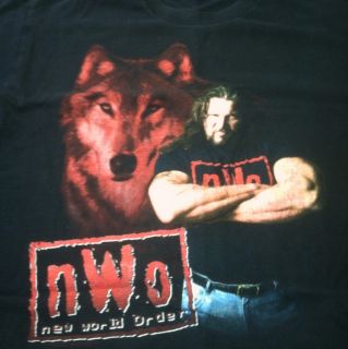 Nwo Wolfpac Kevin Nash T shirt Size Youth Lrg Fits Like Med. Wcw