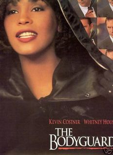 Whitney Houston Kevin Costner Bodyguard Promo Poster Ad
