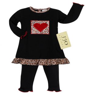 SWEET JOJO DESIGNS DESIGNER LEOPARD KID BABY GIRL OUTFIT CLOTHING