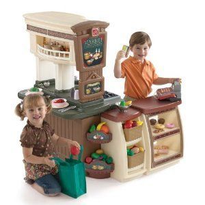 Step 2 Fresh Market Kids Toy Kitchen Pretend Play 47 Accessories Made