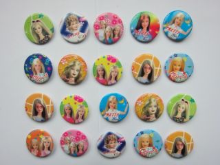 Barbie Button Pin Badge Kids Party Bag Fillers Toys Collect