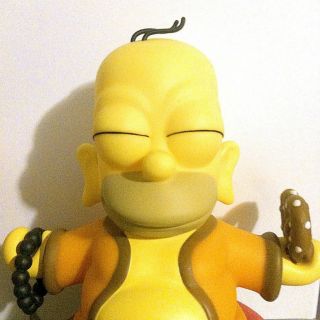 Brand New SEALED Kidrobot The Simpsons Homer Buddha 7 Vinyl Figure