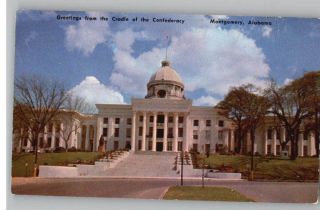 Postcard Alabama State Capitol Montgomery Al