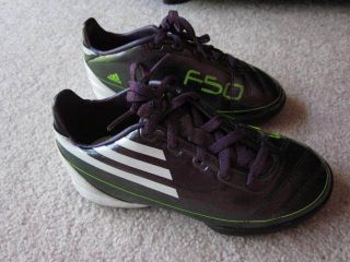 Youth Adidas F50 Indoor Soccer Shoes Size 12