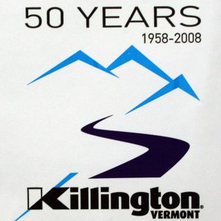 KILLINGTON Vermont 50 Year Commemorative Sticker Decal Ski Snowboard
