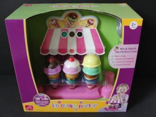 Musical Ice Cream Parlor Cones Kids Play Food Cook Set Dish Kitchen