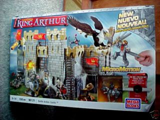 MEGA BLOKS 96121 KING ARTHUR Battle Action Castle MicroMotion 550
