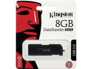 Kingston DataTraveler 100 Generation 2 8GB USB 2 0 Flash Drive Model