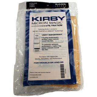 Genuine Kirby G3 G4 G5 G6 Micron Magic Vacuum Cleaner Bags or Belt
