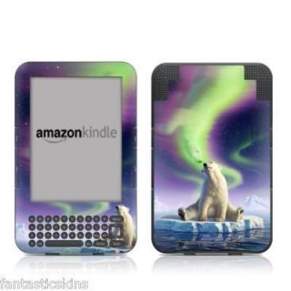  Kindle 3 Keyboard DecalGirl Gloss Skin Arctic Kiss