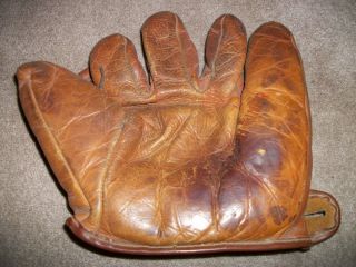 Vintage Ralph Kiner Split Finger Baseball Glove