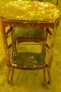 Vintage Cosco Step Stool Kitchen Counter Chair Retro