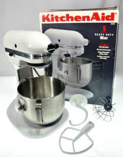 KitchenAid K5SS Heavy Duty Commercial 325 Watts Stand Mixer White