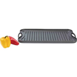 17 Cast Iron Stovetop Griddle Kitchen Cookware Rectangle Large Grill