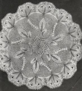 Vintage Knitting Pattern Intricate Lace Baby Christening Shawl
