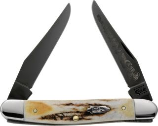 Case Knives Muskrat Vintage Stag 3 7 8 New Knife 17112