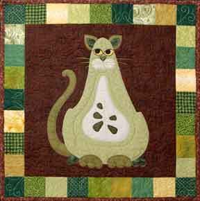 Garden Patch Cats Boscat Quilt Pattern by Helene Knott