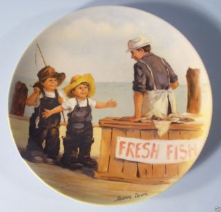Knowles Collector Plate Friends I Remember Fish Story Jeanne Down
