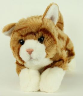  Plush Brown Tiger Stripe Kitten Cat Stuffed Lovey Lovie Toy Animal