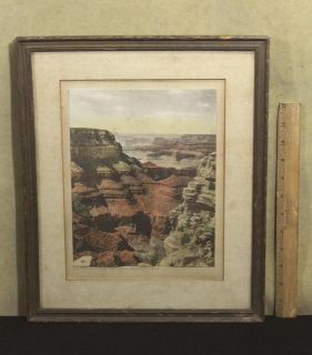 Antique Western Tinted Kolb Brothers Photograph *Grand Canyon Grandeur