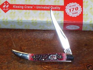 Kissing Crane Klaas Toothpick Red Bone Knife KC6124RD